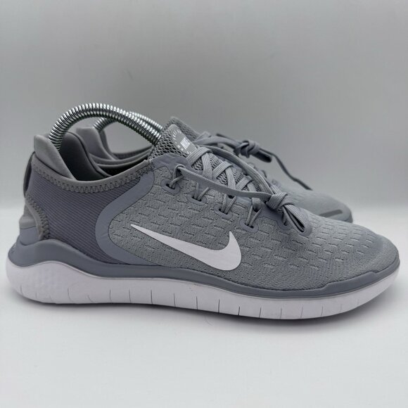 New Nike Women’s Free RN 2018 Running Shoes – Size 9 Wolf Grey/White NWOB - Picture 3 of 7